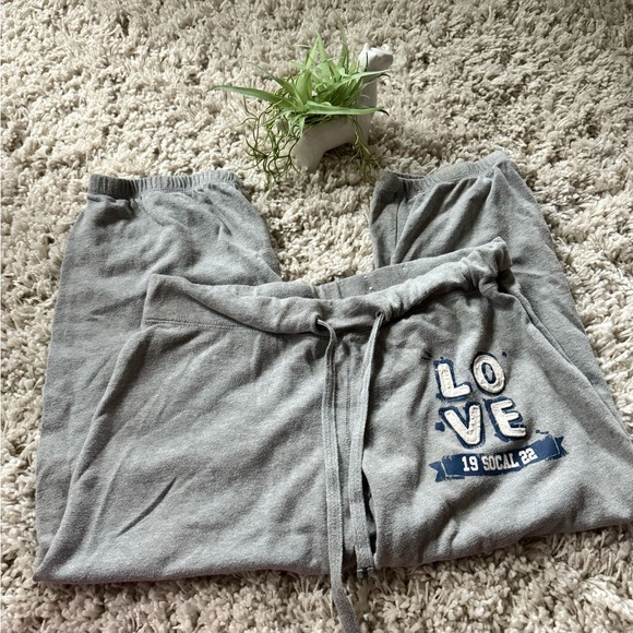 Reflex Pants - Love Reflex gray and blue college like cute casual drawstring sweatpants joggers